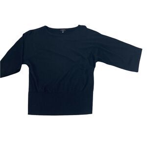 Talbots Batwing Black Top size Petite P